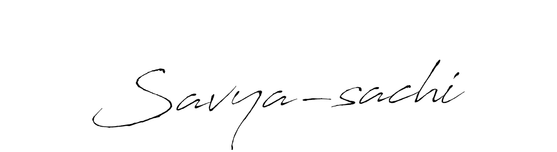 Make a beautiful signature design for name Savya-sachi. With this signature (Antro_Vectra) style, you can create a handwritten signature for free. Savya-sachi signature style 6 images and pictures png
