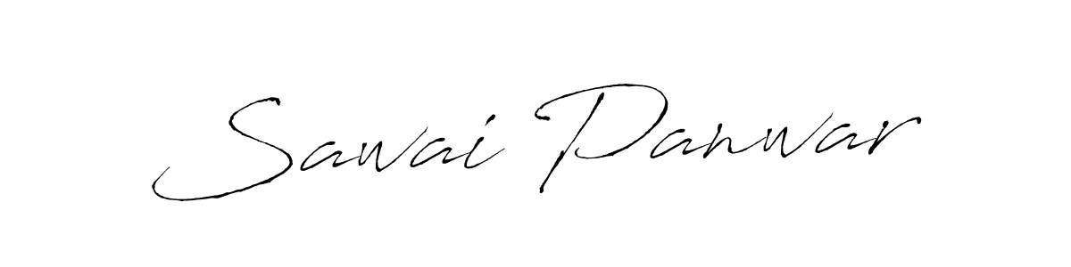 Design your own signature with our free online signature maker. With this signature software, you can create a handwritten (Antro_Vectra) signature for name Sawai Panwar. Sawai Panwar signature style 6 images and pictures png