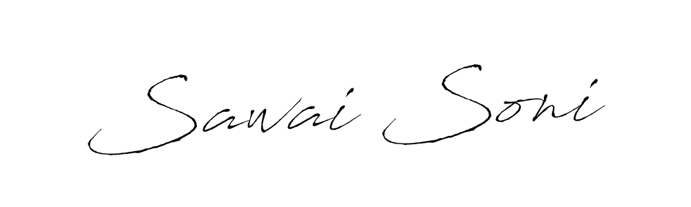 How to make Sawai Soni name signature. Use Antro_Vectra style for creating short signs online. This is the latest handwritten sign. Sawai Soni signature style 6 images and pictures png
