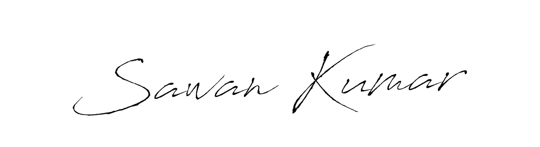 Design your own signature with our free online signature maker. With this signature software, you can create a handwritten (Antro_Vectra) signature for name Sawan Kumar. Sawan Kumar signature style 6 images and pictures png