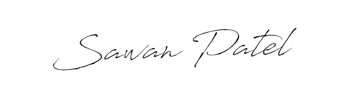 Create a beautiful signature design for name Sawan Patel. With this signature (Antro_Vectra) fonts, you can make a handwritten signature for free. Sawan Patel signature style 6 images and pictures png