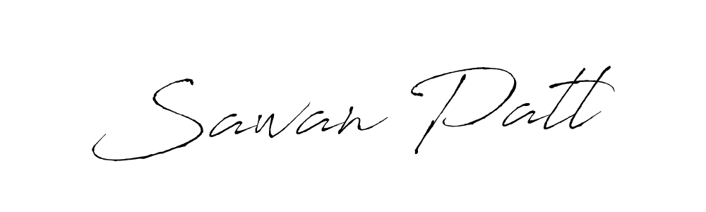 Make a beautiful signature design for name Sawan Patl. With this signature (Antro_Vectra) style, you can create a handwritten signature for free. Sawan Patl signature style 6 images and pictures png