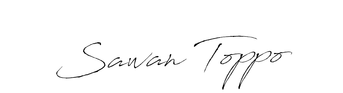 if you are searching for the best signature style for your name Sawan Toppo. so please give up your signature search. here we have designed multiple signature styles  using Antro_Vectra. Sawan Toppo signature style 6 images and pictures png