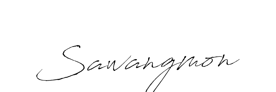 How to make Sawangmon name signature. Use Antro_Vectra style for creating short signs online. This is the latest handwritten sign. Sawangmon signature style 6 images and pictures png
