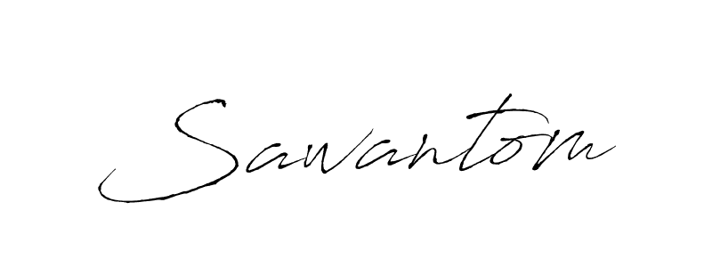 Use a signature maker to create a handwritten signature online. With this signature software, you can design (Antro_Vectra) your own signature for name Sawantom. Sawantom signature style 6 images and pictures png