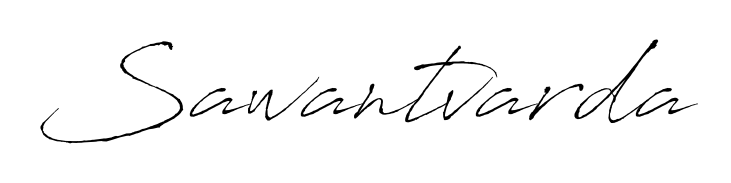 Personalize your online presence with Sawantvarda signature rendered in elegant Antro_Vectra font. Great for website footers and blogs. Sawantvarda signature style 6 images and pictures png