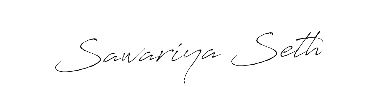 Design your own signature with our free online signature maker. With this signature software, you can create a handwritten (Antro_Vectra) signature for name Sawariya Seth. Sawariya Seth signature style 6 images and pictures png