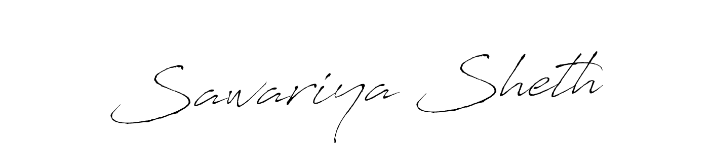 Also we have Sawariya Sheth name is the best signature style. Create professional handwritten signature collection using Antro_Vectra autograph style. Sawariya Sheth signature style 6 images and pictures png