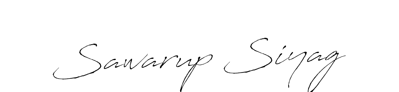 Design your own signature with our free online signature maker. With this signature software, you can create a handwritten (Antro_Vectra) signature for name Sawarup Siyag. Sawarup Siyag signature style 6 images and pictures png