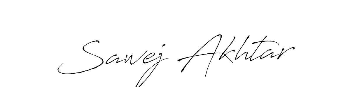 This is the best signature style for the Sawej Akhtar name. Also you like these signature font (Antro_Vectra). Mix name signature. Sawej Akhtar signature style 6 images and pictures png