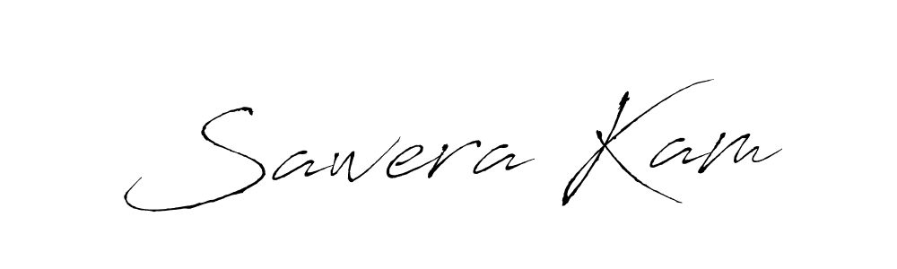 Use a signature maker to create a handwritten signature online. With this signature software, you can design (Antro_Vectra) your own signature for name Sawera Kam. Sawera Kam signature style 6 images and pictures png