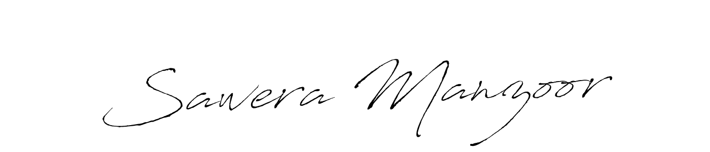Design your own signature with our free online signature maker. With this signature software, you can create a handwritten (Antro_Vectra) signature for name Sawera Manzoor. Sawera Manzoor signature style 6 images and pictures png