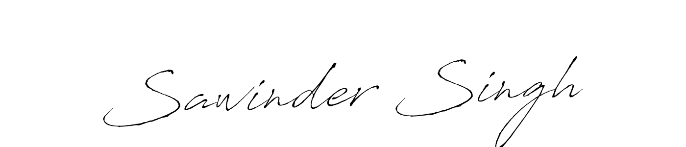 Design your own signature with our free online signature maker. With this signature software, you can create a handwritten (Antro_Vectra) signature for name Sawinder Singh. Sawinder Singh signature style 6 images and pictures png