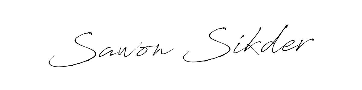 Sawon Sikder stylish signature style. Best Handwritten Sign (Antro_Vectra) for my name. Handwritten Signature Collection Ideas for my name Sawon Sikder. Sawon Sikder signature style 6 images and pictures png