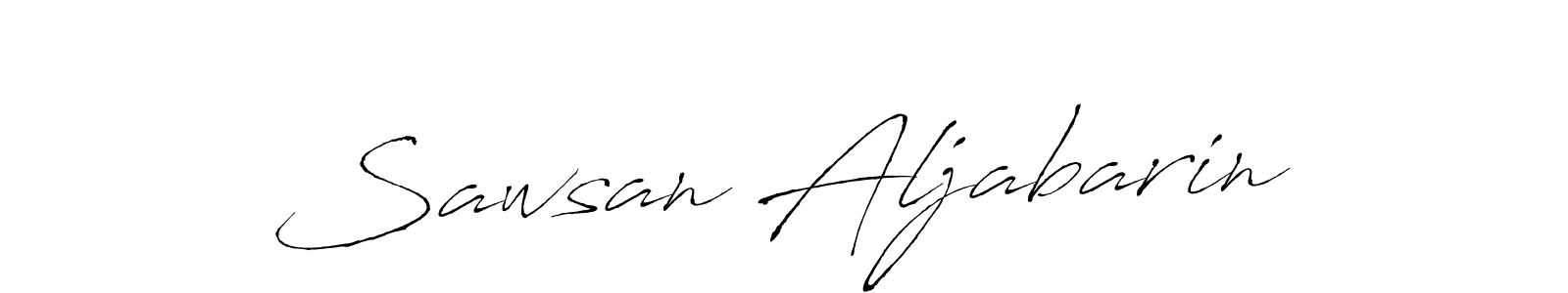 Sawsan Aljabarin stylish signature style. Best Handwritten Sign (Antro_Vectra) for my name. Handwritten Signature Collection Ideas for my name Sawsan Aljabarin. Sawsan Aljabarin signature style 6 images and pictures png