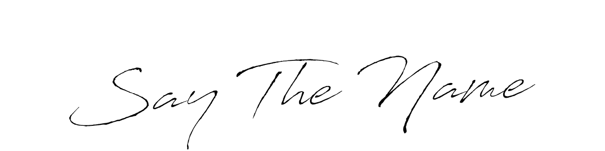 The best way (Antro_Vectra) to make a short signature is to pick only two or three words in your name. The name Say The Name include a total of six letters. For converting this name. Say The Name signature style 6 images and pictures png