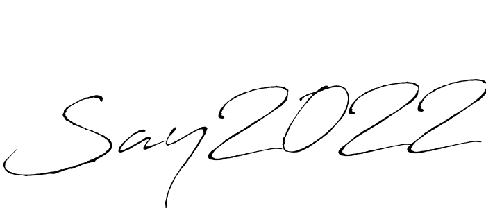 Use a signature maker to create a handwritten signature online. With this signature software, you can design (Antro_Vectra) your own signature for name Say2022. Say2022 signature style 6 images and pictures png