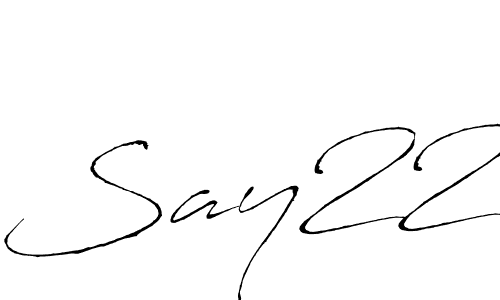 This is the best signature style for the Say22 name. Also you like these signature font (Antro_Vectra). Mix name signature. Say22 signature style 6 images and pictures png