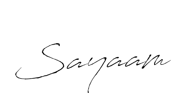 Also You can easily find your signature by using the search form. We will create Sayaam name handwritten signature images for you free of cost using Antro_Vectra sign style. Sayaam signature style 6 images and pictures png