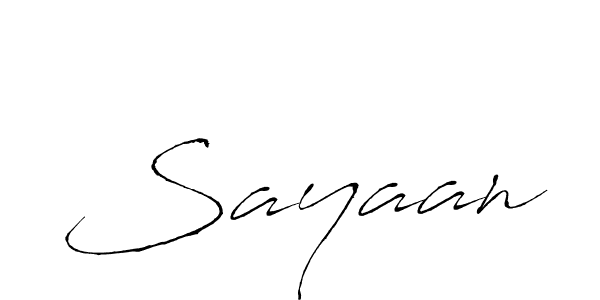 How to make Sayaan signature? Antro_Vectra is a professional autograph style. Create handwritten signature for Sayaan name. Sayaan signature style 6 images and pictures png