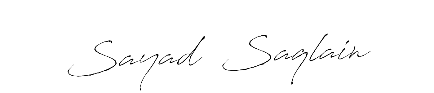 if you are searching for the best signature style for your name Sayad  Saqlain. so please give up your signature search. here we have designed multiple signature styles  using Antro_Vectra. Sayad  Saqlain signature style 6 images and pictures png