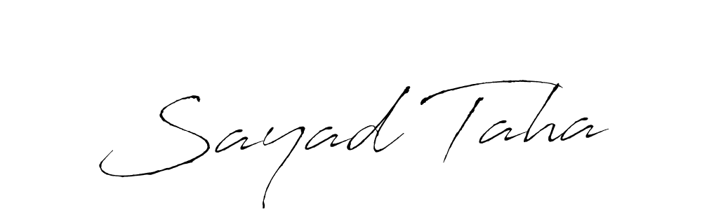 Similarly Antro_Vectra is the best handwritten signature design. Signature creator online .You can use it as an online autograph creator for name Sayad Taha. Sayad Taha signature style 6 images and pictures png