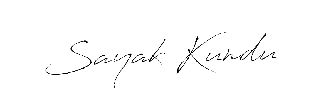 Antro_Vectra is a professional signature style that is perfect for those who want to add a touch of class to their signature. It is also a great choice for those who want to make their signature more unique. Get Sayak Kundu name to fancy signature for free. Sayak Kundu signature style 6 images and pictures png