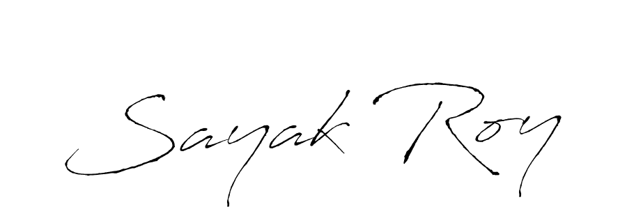 Make a beautiful signature design for name Sayak Roy. With this signature (Antro_Vectra) style, you can create a handwritten signature for free. Sayak Roy signature style 6 images and pictures png