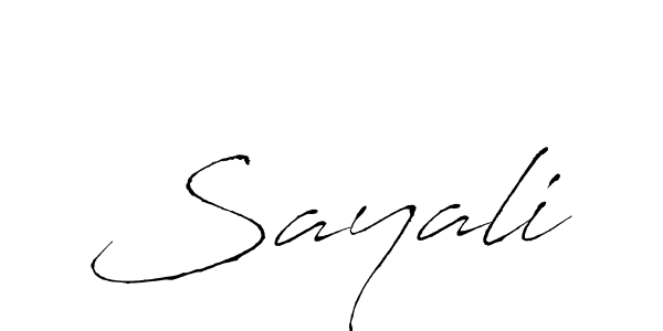 Make a beautiful signature design for name Sayali. With this signature (Antro_Vectra) style, you can create a handwritten signature for free. Sayali signature style 6 images and pictures png