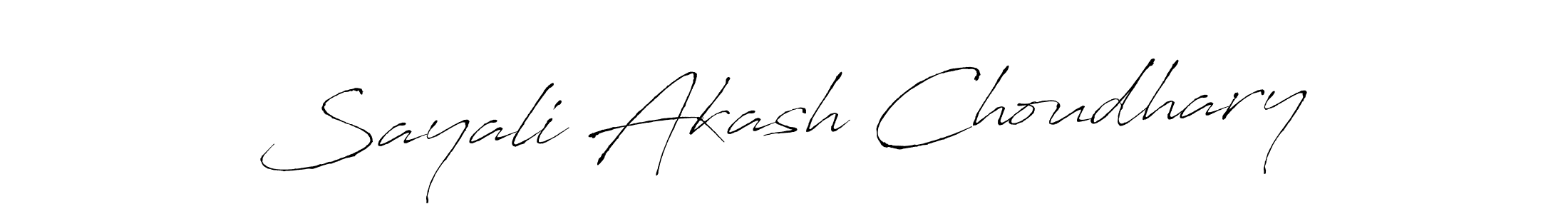 Antro_Vectra is a professional signature style that is perfect for those who want to add a touch of class to their signature. It is also a great choice for those who want to make their signature more unique. Get Sayali Akash Choudhary name to fancy signature for free. Sayali Akash Choudhary signature style 6 images and pictures png