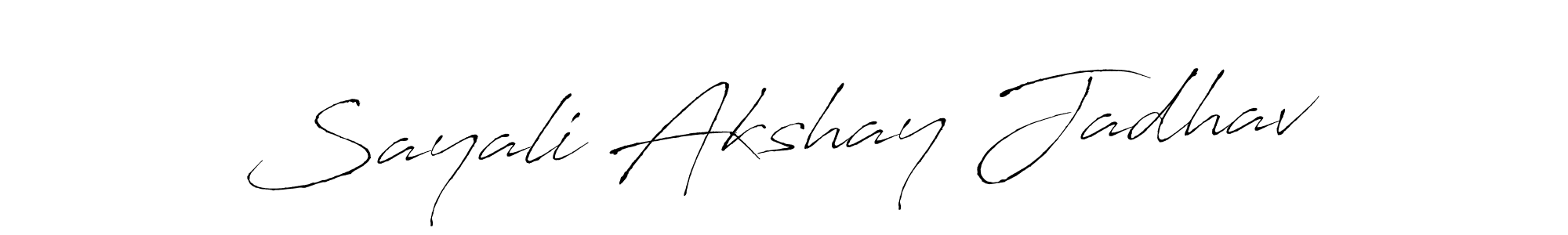 You should practise on your own different ways (Antro_Vectra) to write your name (Sayali Akshay Jadhav) in signature. don't let someone else do it for you. Sayali Akshay Jadhav signature style 6 images and pictures png