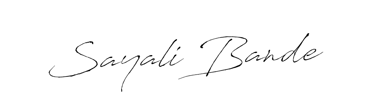 Sayali Bande stylish signature style. Best Handwritten Sign (Antro_Vectra) for my name. Handwritten Signature Collection Ideas for my name Sayali Bande. Sayali Bande signature style 6 images and pictures png