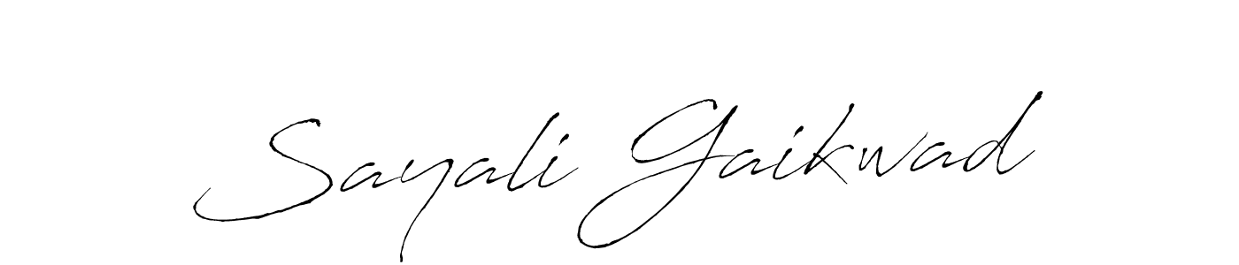 Make a beautiful signature design for name Sayali Gaikwad. With this signature (Antro_Vectra) style, you can create a handwritten signature for free. Sayali Gaikwad signature style 6 images and pictures png