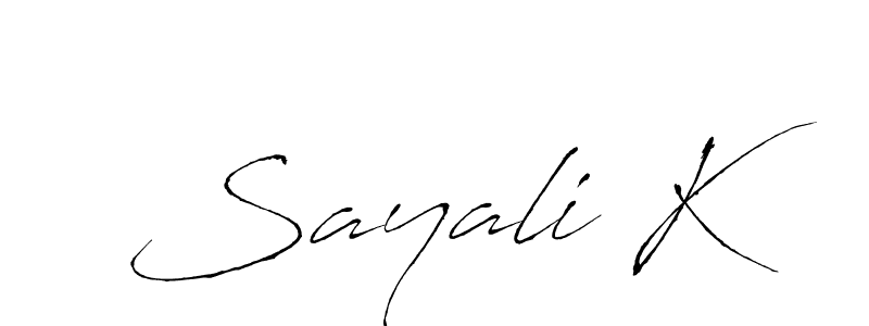 See photos of Sayali K official signature by Spectra . Check more albums & portfolios. Read reviews & check more about Antro_Vectra font. Sayali K signature style 6 images and pictures png