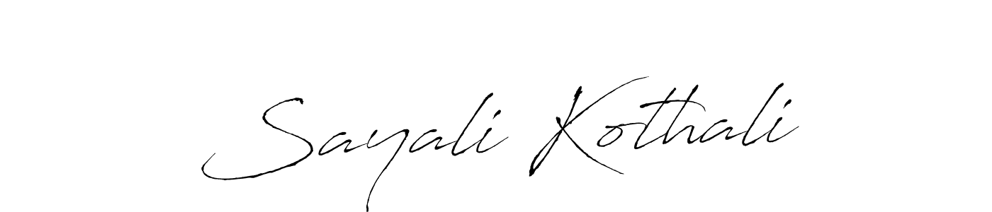 This is the best signature style for the Sayali Kothali name. Also you like these signature font (Antro_Vectra). Mix name signature. Sayali Kothali signature style 6 images and pictures png