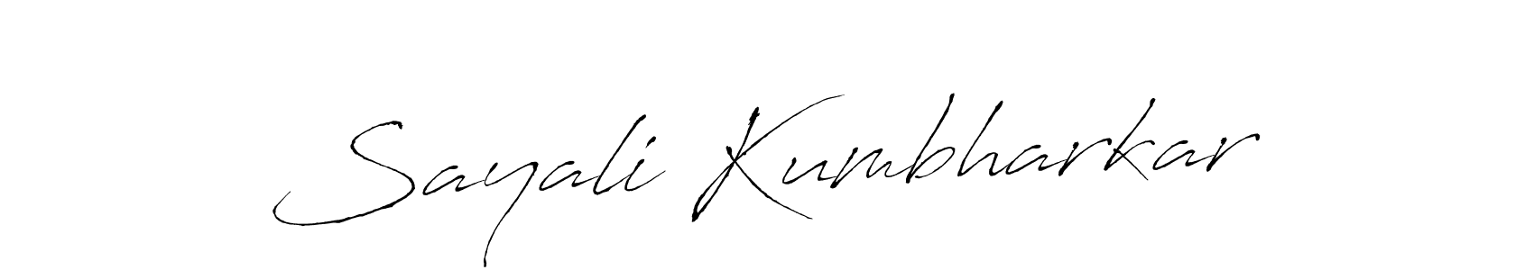 How to make Sayali Kumbharkar signature? Antro_Vectra is a professional autograph style. Create handwritten signature for Sayali Kumbharkar name. Sayali Kumbharkar signature style 6 images and pictures png