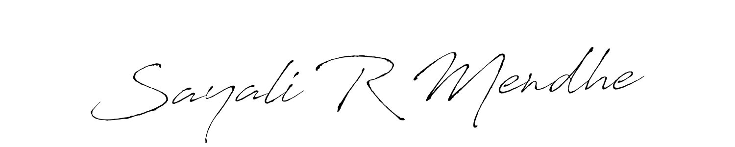 Here are the top 10 professional signature styles for the name Sayali R Mendhe. These are the best autograph styles you can use for your name. Sayali R Mendhe signature style 6 images and pictures png