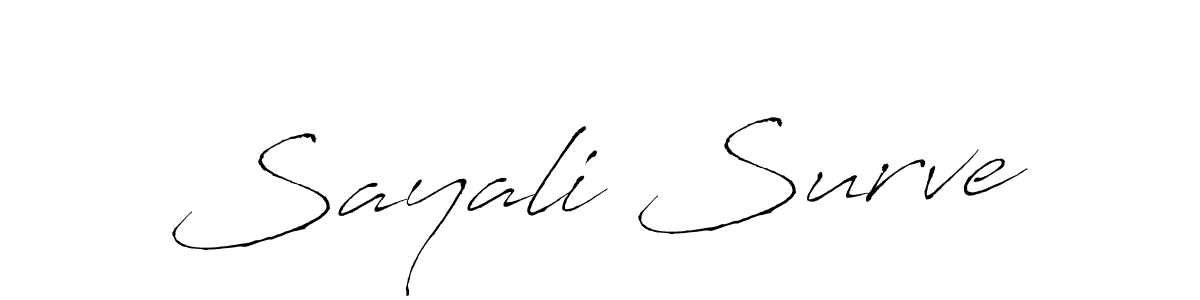 Make a beautiful signature design for name Sayali Surve. Use this online signature maker to create a handwritten signature for free. Sayali Surve signature style 6 images and pictures png