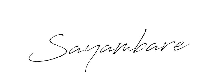 Also we have Sayambare name is the best signature style. Create professional handwritten signature collection using Antro_Vectra autograph style. Sayambare signature style 6 images and pictures png