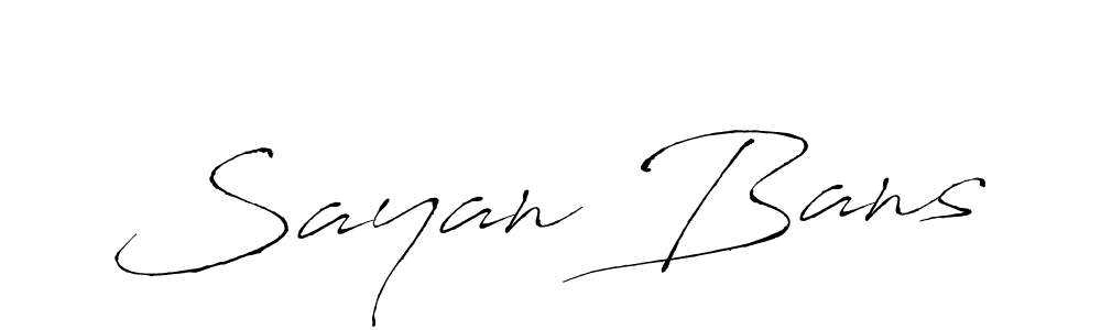 Make a beautiful signature design for name Sayan Bans. Use this online signature maker to create a handwritten signature for free. Sayan Bans signature style 6 images and pictures png