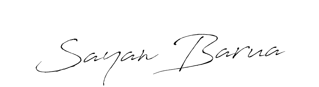 Create a beautiful signature design for name Sayan Barua. With this signature (Antro_Vectra) fonts, you can make a handwritten signature for free. Sayan Barua signature style 6 images and pictures png