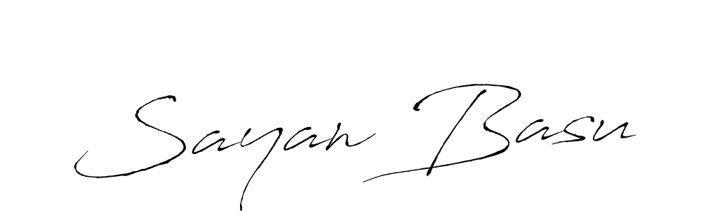 You should practise on your own different ways (Antro_Vectra) to write your name (Sayan Basu) in signature. don't let someone else do it for you. Sayan Basu signature style 6 images and pictures png