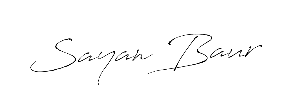 How to make Sayan Baur signature? Antro_Vectra is a professional autograph style. Create handwritten signature for Sayan Baur name. Sayan Baur signature style 6 images and pictures png