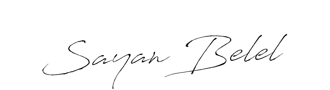 Design your own signature with our free online signature maker. With this signature software, you can create a handwritten (Antro_Vectra) signature for name Sayan Belel. Sayan Belel signature style 6 images and pictures png