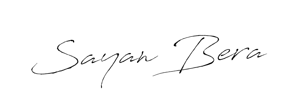 Design your own signature with our free online signature maker. With this signature software, you can create a handwritten (Antro_Vectra) signature for name Sayan Bera. Sayan Bera signature style 6 images and pictures png