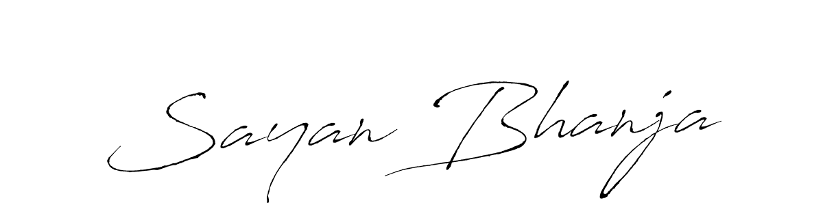 Design your own signature with our free online signature maker. With this signature software, you can create a handwritten (Antro_Vectra) signature for name Sayan Bhanja. Sayan Bhanja signature style 6 images and pictures png