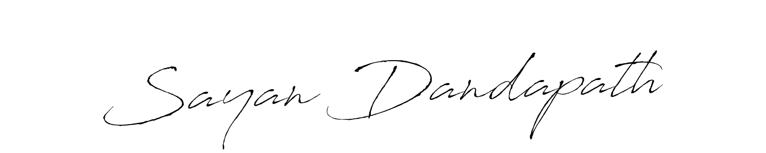 Sayan Dandapath stylish signature style. Best Handwritten Sign (Antro_Vectra) for my name. Handwritten Signature Collection Ideas for my name Sayan Dandapath. Sayan Dandapath signature style 6 images and pictures png