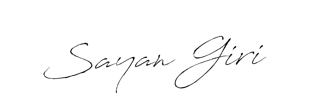 How to make Sayan Giri name signature. Use Antro_Vectra style for creating short signs online. This is the latest handwritten sign. Sayan Giri signature style 6 images and pictures png