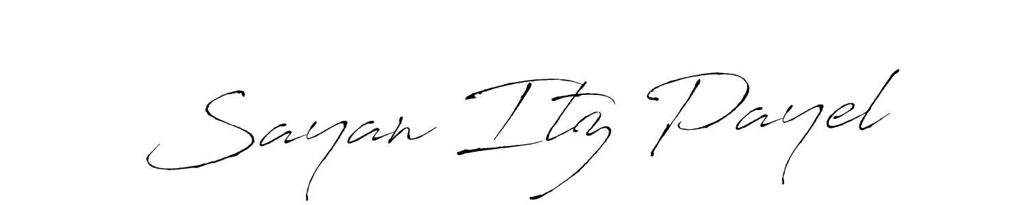 How to make Sayan Itz Payel signature? Antro_Vectra is a professional autograph style. Create handwritten signature for Sayan Itz Payel name. Sayan Itz Payel signature style 6 images and pictures png