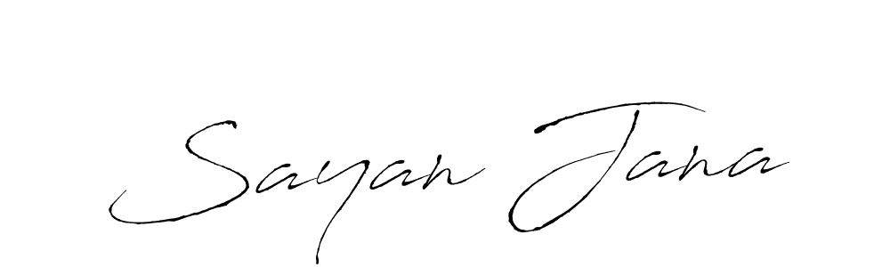 You should practise on your own different ways (Antro_Vectra) to write your name (Sayan Jana) in signature. don't let someone else do it for you. Sayan Jana signature style 6 images and pictures png